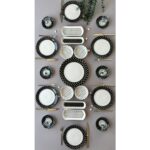 Yiğit Seramik Züccaciye Elegance Puantiye 6 Kişilik 21 Parça Kahvaltı Takımı