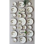 Yiğit Seramik Züccaciye Akasya 8 Kişilik 25 Parça Kahvaltı Takımı