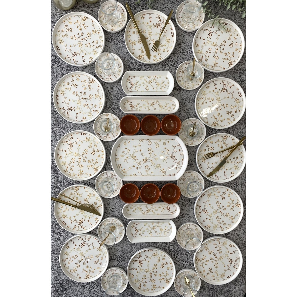 110001227156813.jpg Eliz 35 Parça Kahvaltı Takımı - Görsel 1