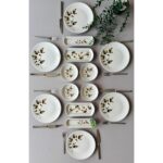 Yiğit Seramik Züccaciye Akasya 6 Kişilik 14 Parça Kahvaltı Takımı