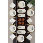 Yiğit Seramik Züccaciye Söğüt Yaprağı 6 Kişilik 14 Parça Kahvaltı Takımı (2)