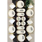 Yiğit Seramik Züccaciye Söğüt Yaprağı 6 Kişilik 14 Parça Kahvaltı Takımı