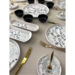 Siyah Eliz 6 Kişilik 23 Parça Kahvaltı Takımı Kahvaltı Seti - Görsel 3