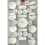 Çiğdem 25 Parça Kahvaltı Takımı [ Sarı 8]