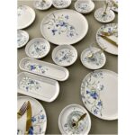 Çiğdem Blue Model 8 Kişilik 25 Parça Kahvaltı Takımı Kahvaltı Seti [ Mavi 8] - Görsel 2