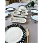 Yiğit Seramik Züccaciye Elegance Puantiye 6 Kişilik 14 Parça Kahvaltı Takımı - Görsel 2