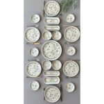 Yiğit Seramik Züccaciye Floral 6 Kişilik 21 Parça Kahvaltı Takımı