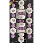 Lila 8 Kişilik 28 Parça Kahvaltı Takımı