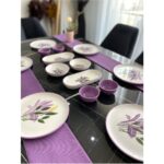 Mor Yaprak 6 Kişilik 14 Parça Kahvaltı Takımı - Görsel 2