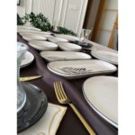 Yiğit Seramik Züccaciye Siyah Palmiye 6 Kişilik 20 Parça Kahvaltı Takımı - Görsel 3