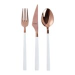 Aryıldız Vogue Bronz Beyaz 24 Parça 6 Kişilik Çatal Kaşık Bıçak Takımı - Görsel 4