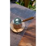 Vercetti Store Osmanlı Motifli, Geleneksel Türk Kahvesi, Süt Pişirme, Ahşap Saplı Bakır Kahve Cezvesi 4 Kişilik - Görsel 4