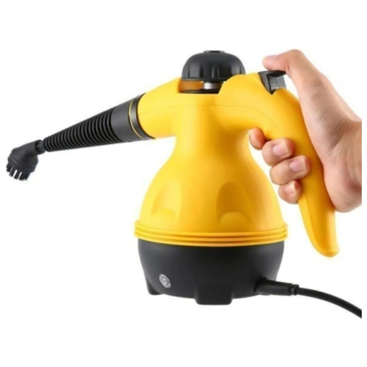 110001227335491.jpg Woodhub Çok Fonksiyonlu El Tipi Buharlı Temizlik Cihazı, Sarı Renkli - Görsel 1