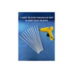 dm dikişmarket Sıcak Silikon Tabancası ve 10 Adet Ince Silikon