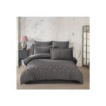 Mulvxurg  URG02  Çift Kişilik Poplin Premium Nakışlı Nevresim Spring Gri (Mulvix)