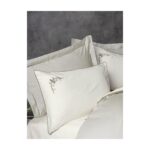 Mulvxurg  URG02  Çift Kişilik Elit Saten Nevresim Takımı Teresa Bej (Mulvix) - Görsel 2