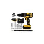 Machnera Profesyonel Çift Bataryalı Akülü Vidalama Şarjlı Matkap 24 Parça - Görsel 3