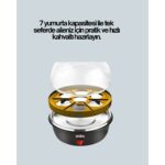 Machnera 7 Yumurta Kapasiteli Buharlı Yumurta Pişirme Cihazı Sesli Uyarılı - Görsel 2