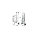 Aspata Store Katlanabilir Taşınabilir Alışveriş ve Taşıma  Arabası - Görsel 3