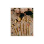 Artemia Home New Saphire Gold Çatal/kaşık/bıçak Seti 18/10 Paslanmaz Çelik