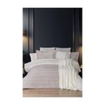 Çeyiz Diyarı Mısra 10 Parça Battaniyeli Çeyiz Seti Krem