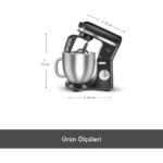 Karaca Mastermaid Chef Ultra M2000W Hamur Yoğurma Makinesi Shiny Black 7 L - Görsel 2