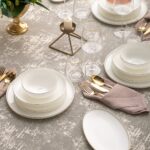 Emsan Fine Bone Freya Yuvarlak Gold 60 Parça 12 Kişilik Yemek Takımı - Görsel 5