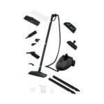 Bright Elegance BE-3450 Çok Fonksiyonlu Saklama Hazneli 5 Bar 5m Kablo 2l Su Hazneli Buharlı Temizlik Makinesi Siyah