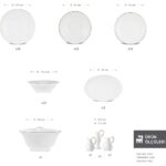 Karaca Fine Pearl Fame 55 Parça 12 Kişilik Yemek Takımı Gold - Görsel 2