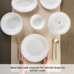 Karaca Fine Pearl Fame 55 Parça 12 Kişilik Yemek Takımı Gold - Görsel 4