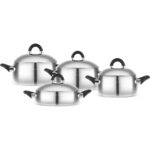 Karaca Fuji Indüksiyon Tabanlı 8 Parça Çelik Tencere Seti