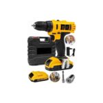 Metal Şanzıman Çift Akülü Bakır Sargı 24 Parça LED Aydınlatmalı Matkap Seti - Görsel 3