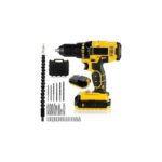 Matkap Seti 24 Parça Çift Bataryalı Darbeli LED Işıklı Vidalama - Görsel 4