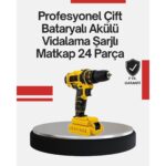 Ergonomik Tasarımlı 12V Matkap | 2 Vitesli, LED Aydınlatmalı ve Dayanıklı