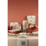 Kütahya Porselen Bone Minas Goblen 51 Parça 12 Kişilik Porselen Yemek Takımı - Görsel 2