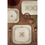 Kütahya Porselen Bone Minas Goblen 51 Parça 12 Kişilik Porselen Yemek Takımı - Görsel 4