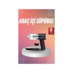 Araç Içi Süpürge Kablosuz Şarjlı Elektrikli Süpürge Elde Taşınabilir - Görsel 2