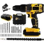 Profesyonel Çift Bataryalı Akülü Vidalama Şarjlı Matkap 24 Parça - Görsel 3