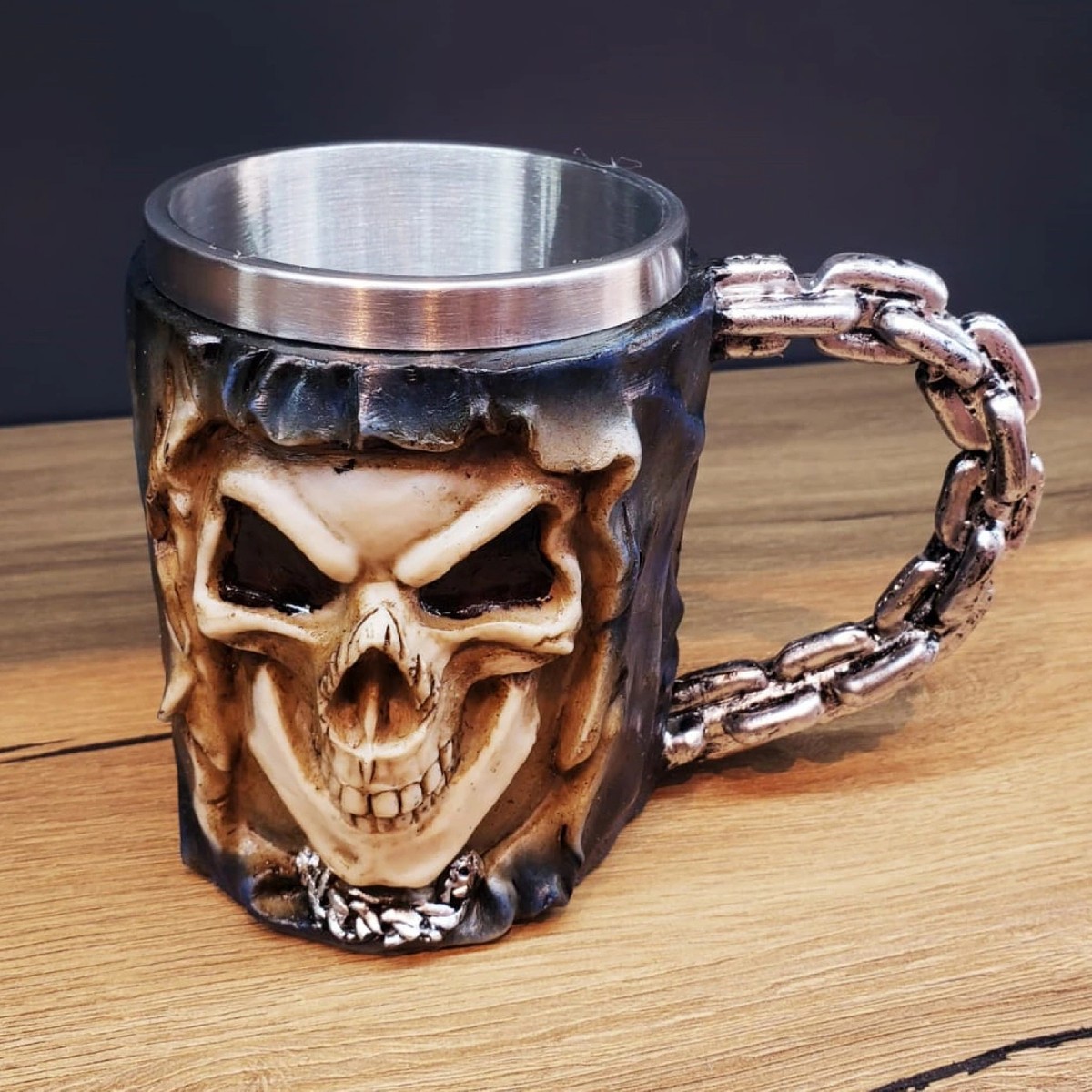 110001229488779.jpg İlk El Grup Kuru Kafa Kupa Bardak - Görsel 1