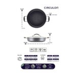 Circulon 24 cm Cam Kapaklı Sığ Tencere - Görsel 5