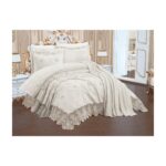 Çeyiz Diyarı Fethiye Şönil Nakışlı 10 Parça Gelin Seti Krem