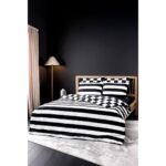 Cozy Home Mono Çift Kişilik Lastikli Çarşaflı Nevresim Takımı Code Siyah - Görsel 2