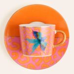 Zsa Zsa Zsu Luohu Porselen Kahve Seti 5X5X6 cm Renkli