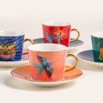 Zsa Zsa Zsu Luohu Porselen Kahve Seti 5X5X6 cm Renkli - Görsel 4