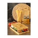 Romans Bambu Kapaklı 13 Parça Cam Kahvaltılık Seti - Görsel 4