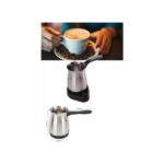 Cenk Xstore Yeni Nesil Türk Kahve Makinesi Cezvesi Siyah Gri Kablolu Pratik - Görsel 3