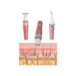 Tekno Ucuz 3 Başlıklı Kıl Tüy Temizleyici Epilasyon Aleti Tüm Cilt Tiplerine Uygun - Görsel 2