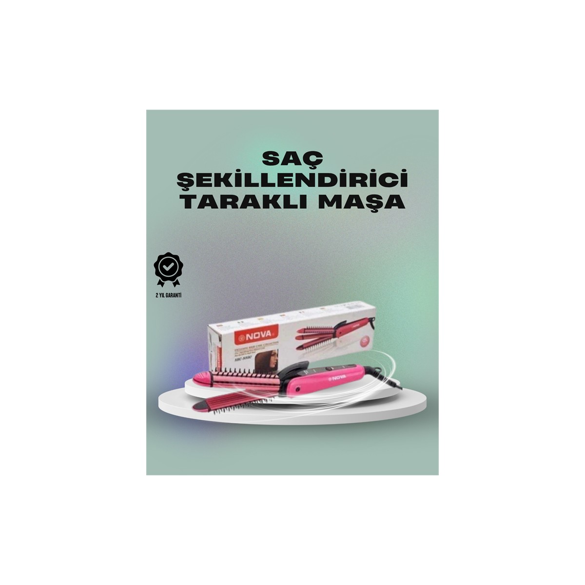 110001232247589.jpg Cenk Xstore Isı Koruyucu ve Sabitleyici Özellikli Profesyonel Saç Maşası - Görsel 1