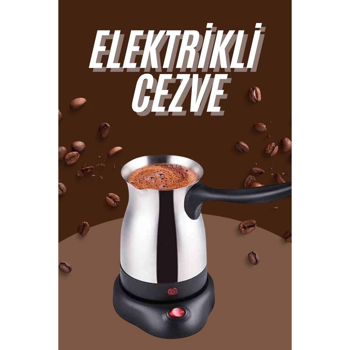 110001232252554.jpg Cenk Xstore Çelik Kahve Makinesi Cezve 800 Watt Paslanmaz Çelik Türk Kahvesi Makinesi - Görsel 1