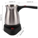 Cenk Xstore Çelik Kahve Makinesi Cezve 800 Watt Paslanmaz Çelik Türk Kahvesi Makinesi - Görsel 5